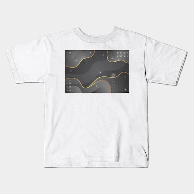 Background Black Kids T-Shirt by Shop Ovov